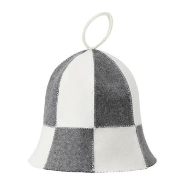 Imagem de Stgfyxgs Acessório para sauna, acessório para vaporário, absorção de água, anticalor para banheiro, sala de vapor, banho de inverno, presente, Chapéu