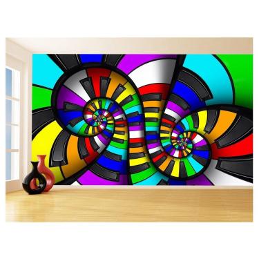 Imagem de Papel De Parede 3D Musica Teclas Coloridas Piano 3,5M Mus50