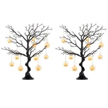 Imagem de Árvore de manzanita artificial NUPTIO preta 76 cm de altura (2 peças)