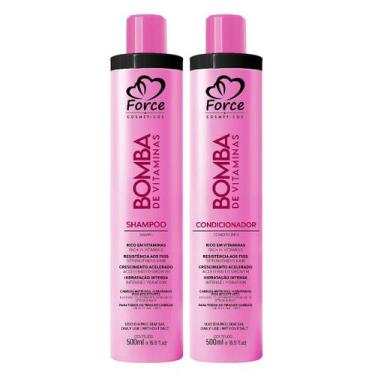 Imagem de Kit Shampoo e Condicionador Nutrição Capilar 500ml Bomba de Vitaminas 