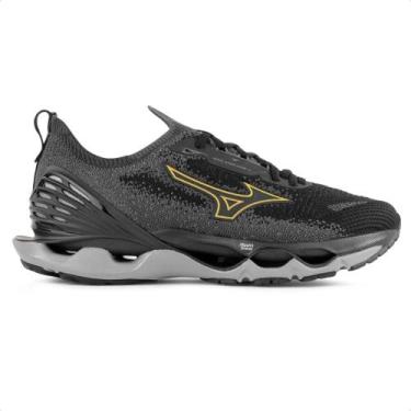 Imagem de Tênis Mizuno Wave Endeavor 2 Masculino, 43, Preto, Grafite