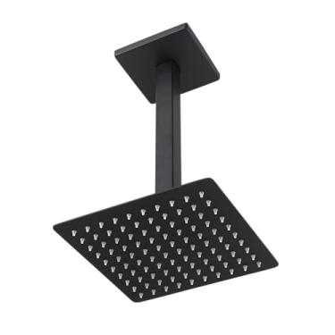 Imagem de Chuveiro de Teto Cubit 65 com Cano de 250mm Preto Fosco Meber