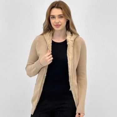 Imagem de Jaqueta Dunialin de Lã com Capuz Feminina-Feminino