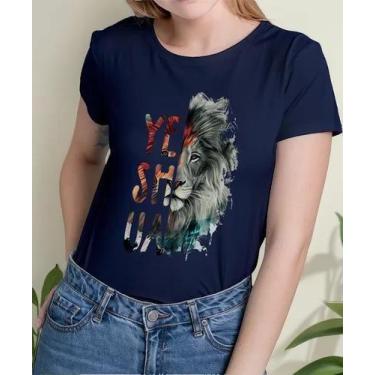 Imagem de Camisa Camiseta Adulto Masculina Feminina Algodão Yeshua Leão Moda Gos