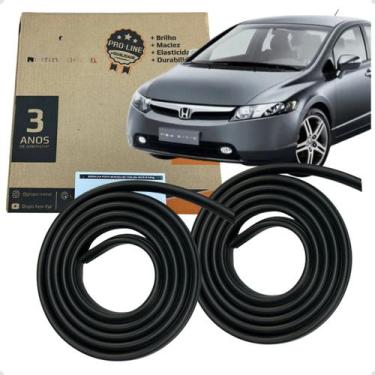 Imagem de Par Guarnição de Porta Traseiro Honda New Civic 2007 a 2011 - PRO LINE