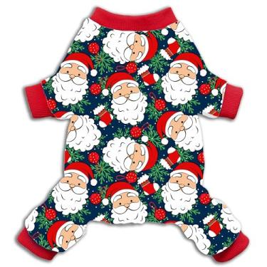 Imagem de Pijama de Natal para cães, macacão com mangas para meninos e meninas, filhotes de cachorro pequenos