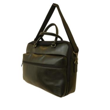 Imagem de Pasta executiva masculina de couro preta zup - Zup Bags