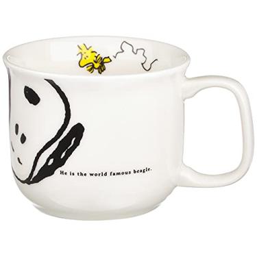 Imagem de 金正陶器(Kaneshotouki) Caneca Snoopy Joy Peanuts 606131, 180 ml, branca
