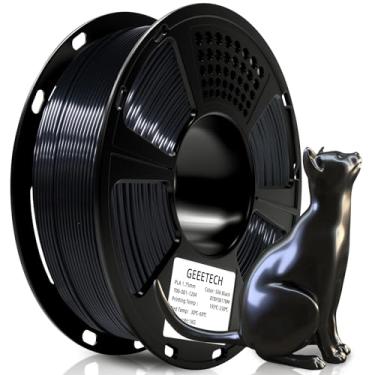 Imagem de Filamento PLA de 1,75 mm, Filamento de impressora 3D Geeetech Seda PLA 1,75 mm para impressora 3D e caneta 3D, 1 kg 1 carretel, Silk Black