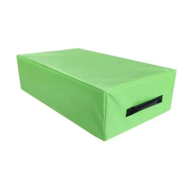 Imagem de Aymzbd Almofadas Silenciosas para Levantamento de Peso, Almofadas de Equilíbrio para Exercícios, Alças Práticas para Transporte Na Academia, Verde