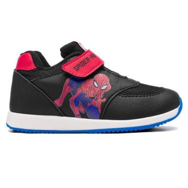 Imagem de Tenis disney homem-aranha ref msp02dy menino, Preto, Vermelho, 22