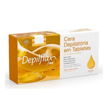 Imagem de Cera Quente Depilatória em Tabletes Natural Depilflax 1kg