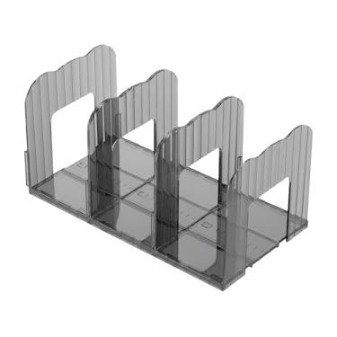 Imagem de Fenteer Organizador de Bolsas com Divisória de Prateleira, Suporte para Exibição de Bolsas, Divisória Ajustável para Armazenamento de Bolsas em, Grades Pretas Transparentes com 3 Elementos