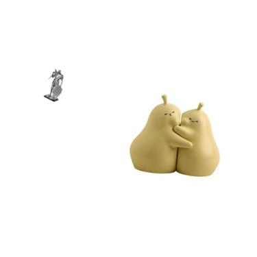 Imagem de Fenteer Estátua, Estatueta de Resina, Figura Abstrata, Arte Nórdica, Ornamento, Escultura, Abraçando, Pera, Suporte para Livros, Suporte de Cerâmica, Fino Aca