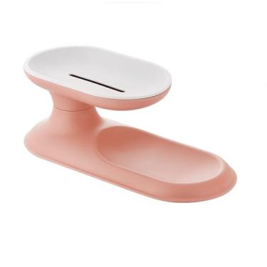 Imagem de Saboneteira Dupla Rotativa Para Pia Com Bandeja Coletora