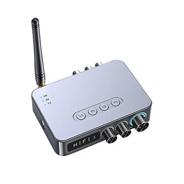 Imagem de 3,5 mm AUX NFC para 2 RCA Bluetooth 5.1 Transmissor Adaptador de Áudio Digital Receptor DD