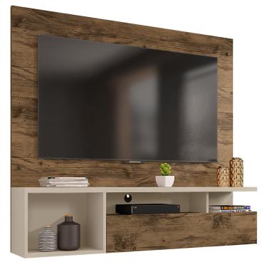 Imagem de Painel Para TV Até 55 Polegadas Black Jatobá Off White