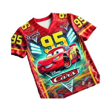 Imagem de Camiseta De Futebol McQueen Da Disney Para Crianças, Camiseta Casual D