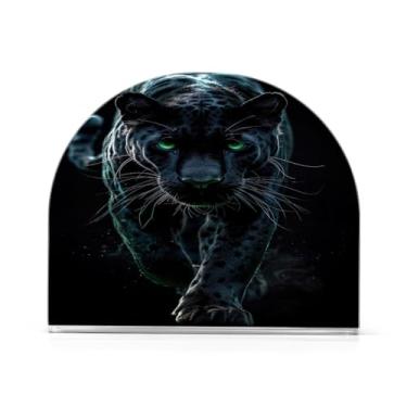Imagem de Qilmy Porta-guardanapos feroz Pantera Negra para mesas – Porta-guardanapos para cozinha, porta-guardanapos de mesa, porta-guardanapos de coquetel, porta-guardanapos de papel111