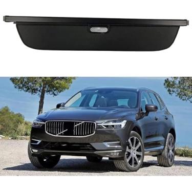 Imagem de Prateleira retrátil para porta-malas traseiro para Volvo XC60 2019 2020, capa de proteção de bagagem, prateleiras de bagagem, divisória de caixa traseira
