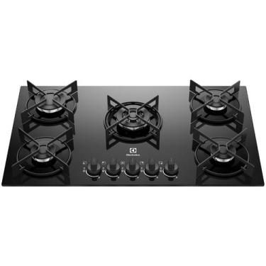 Imagem de Cooktop 5 Bocas GLP Electrolux Preto Acendimento Automático Efficient 