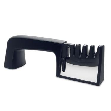 Imagem de Afiador de Facas Profissional 4 em 1 – Amolador Manual Premium para Facas e Tesouras com Base Antiderrapante | Afiação Rápida.