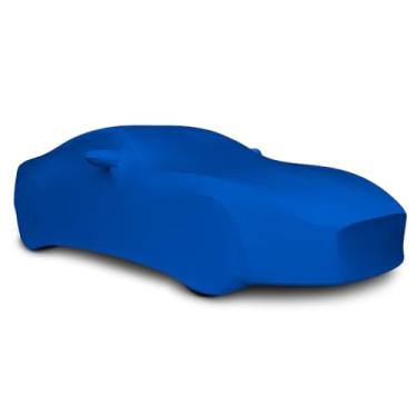 Imagem de Jaguar F-Type Capa para carro interior Ultraguard Stretch Satin - O melhor ajuste personalizado para 2010-2024 Jaguar F-Type R75, 75, R-Dynamic, SVR Coupe e Convertible (azul)
