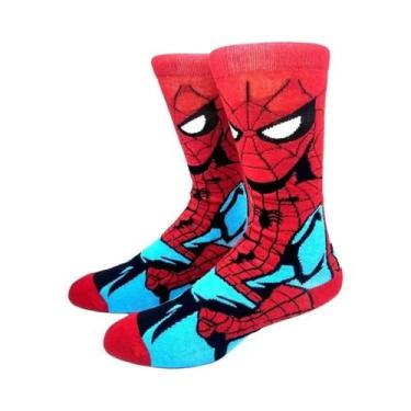 Imagem de Meias Longas Masculinas Com Personagens De Desenho Animado Confortávei