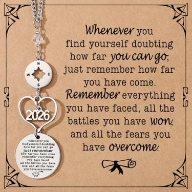 Imagem de Presentes de formatura para ela enfeite de carro retrovisor Mirro acessórios pingente pendurado 2025 presentes de formatura para ela mestrado universitário Phd decoração de carro para mulheres e