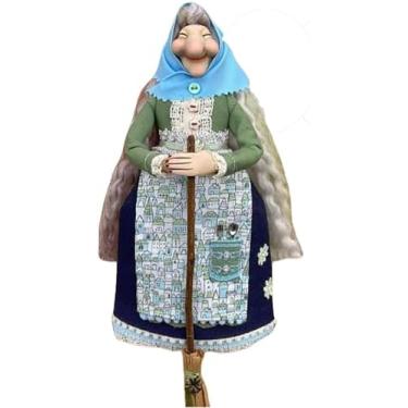 Imagem de CADWON Boneca de bruxa de cozinha feita à mão, pingente de boa sorte, boneca de cozinha encantadora, decoração de cozinha, presente exclusivo para amigos que amam cozinhar (E, 1 peça)