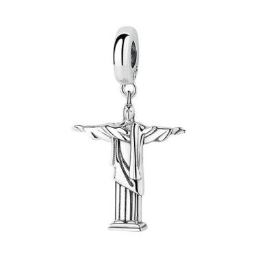 Imagem de Pingente De Halloween Em Prata Esterlina 925 Com Caveira E Teia De Ara