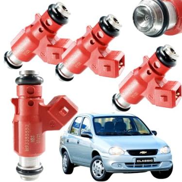 Imagem de Kit Com 4 Bicos Injetores Corsa Hatch Sedan 1.4 8V Flex 2006 2007 2008 2009 2010 2011 2012 - FJ10732, 93.397.803
