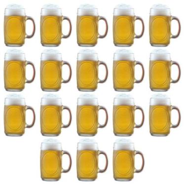 Imagem de Kit Com 18 Canecas De Vidro Chopp Cerveja Bar Restaurante Padaria 360M