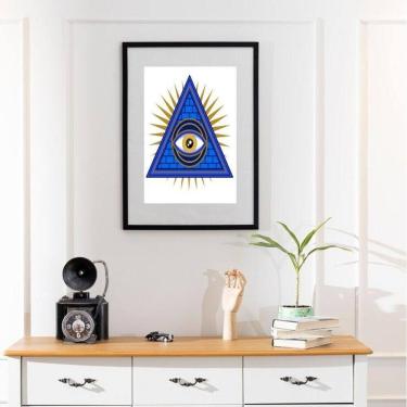 Imagem de Quadro Olho Grego Pirâmide - 60X48Cm