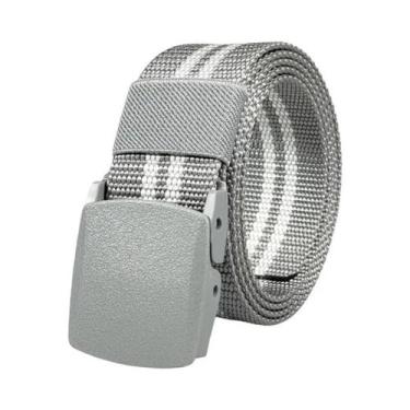 Imagem de Cinto Tático De Nylon Branco Com Fivela Automática Para Homens E Mulhe