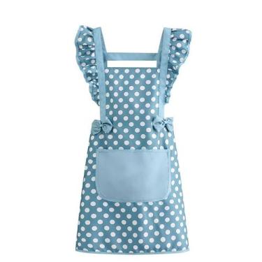 Imagem de Avental fofo de bolinhas para mulheres à prova d'água e resistente a ó