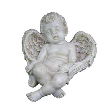 Imagem de Copo de dormir com escultura em resina para decoração de jardim Angel 
