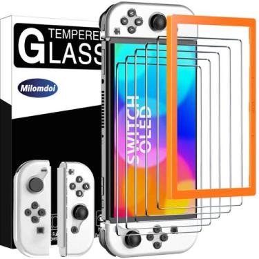 Imagem de Protector de Pantalla + Funda Suave Milomdoi para Nintendo Switch OLED