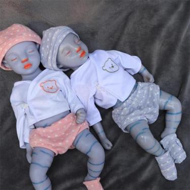 Imagem de Boneca Silicone Reborn SERENDOLL 45 cm de corpo inteiro Blue Boby