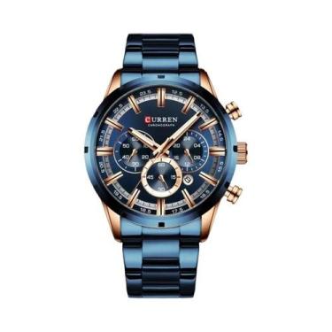 Imagem de Relógio De Luxo Masculino CURREN, Relógio De Pulso Esportivo Em Aço In