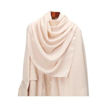Imagem de Cachecol Pashmina Feminino de Inverno - Quente, com Borla e Listras, Q