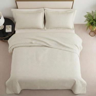 Imagem de Cobre Leito Solteiro Com Porta Travesseiro Dupla Face 02 Peças Toque M