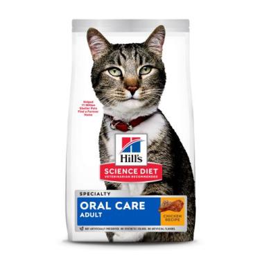 Imagem de Ração Hill's Science Diet Saúde Dental para Gatos Adultos Sabor Frango