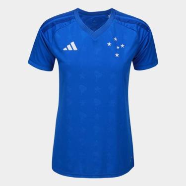 Imagem de Camisa Cruzeiro I 26/27 s/n Torcedor Adidas Feminina, Azul royal, P
