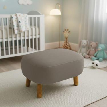 Imagem de Puff Sala Decorativo Jhessy Madeira Suede D03 - D Rossi - DRossi, Graf