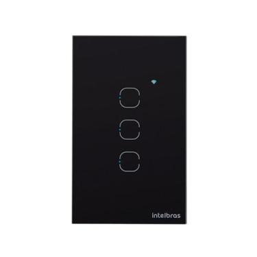 Imagem de Interruptor smart wi-fi touch 3 tecla ews 1003 preto - INTELBRAS