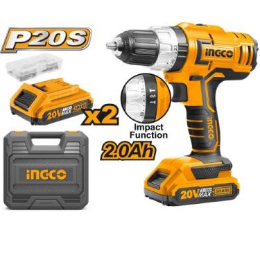 Imagem de Parafusadeira/Furadeira Impacto 1/2" 20V 2 AH 2 Baterias E Maleta - CI