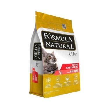 Imagem de Ração Fórmula Natural para Gatos Adultos Castrados Sabor Salmão - 15kg