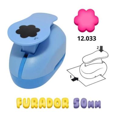 Imagem de Furador Cortador Perfurador De Eva Papel 50mm Make+  Artesanal  Scrapb
