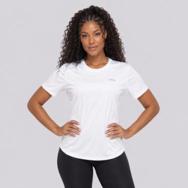 Imagem de Camiseta Fila Basic Sports III Logo Feminina Branca, G